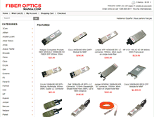 Tablet Screenshot of fiberopticsmania.com